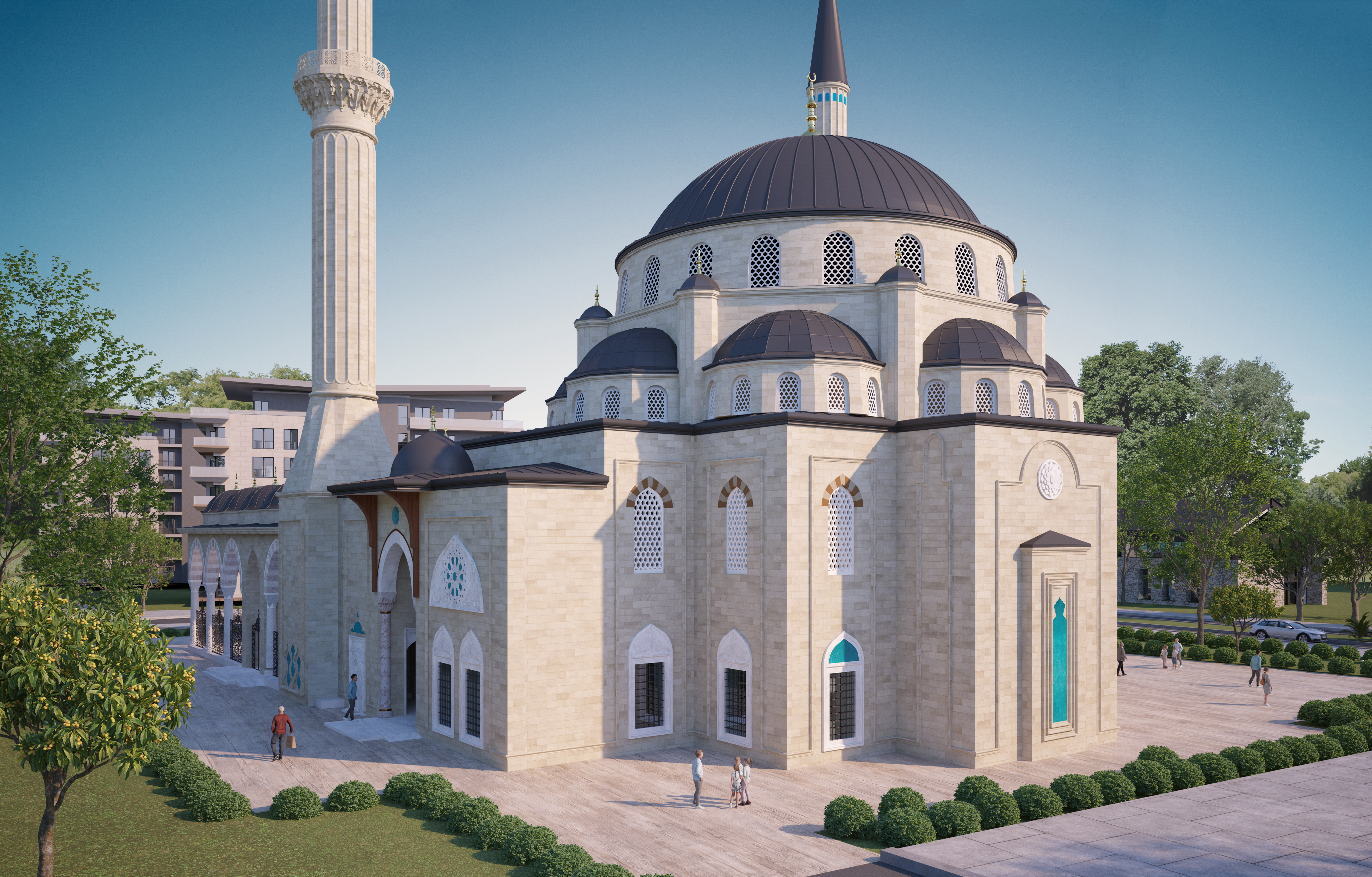 İstanbul Çekmeköy İmar Yolları, Genel Altyapı ve Camii